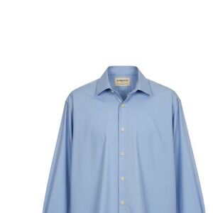 Burberry London Mens Light Blue Long Sleeve Button Down Dress Shirt Prorsum Logo